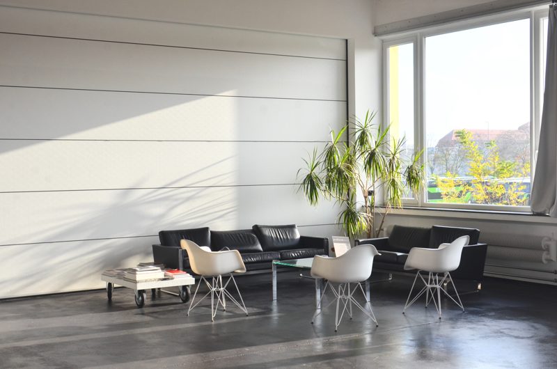 the home office with sunlight, spacious